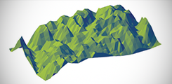3D model of the Zugspitze mountain